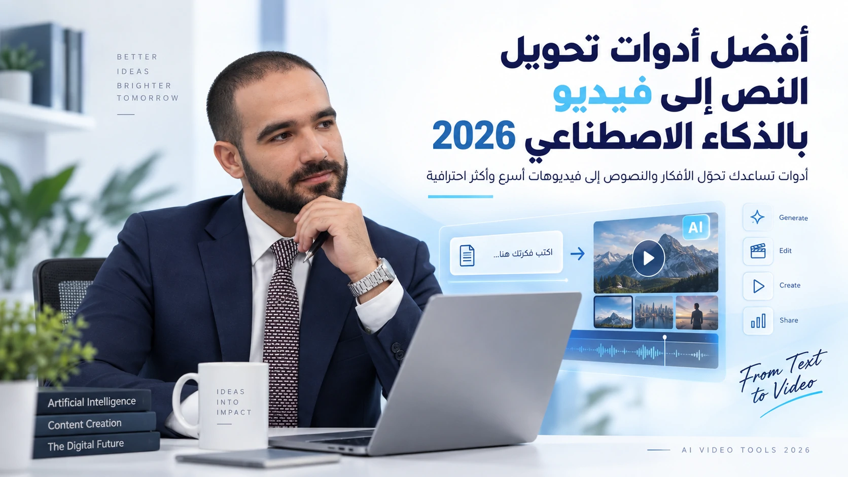 أفضل أدوات تحويل النص إلى فيديو بالذكاء الاصطناعي 2026