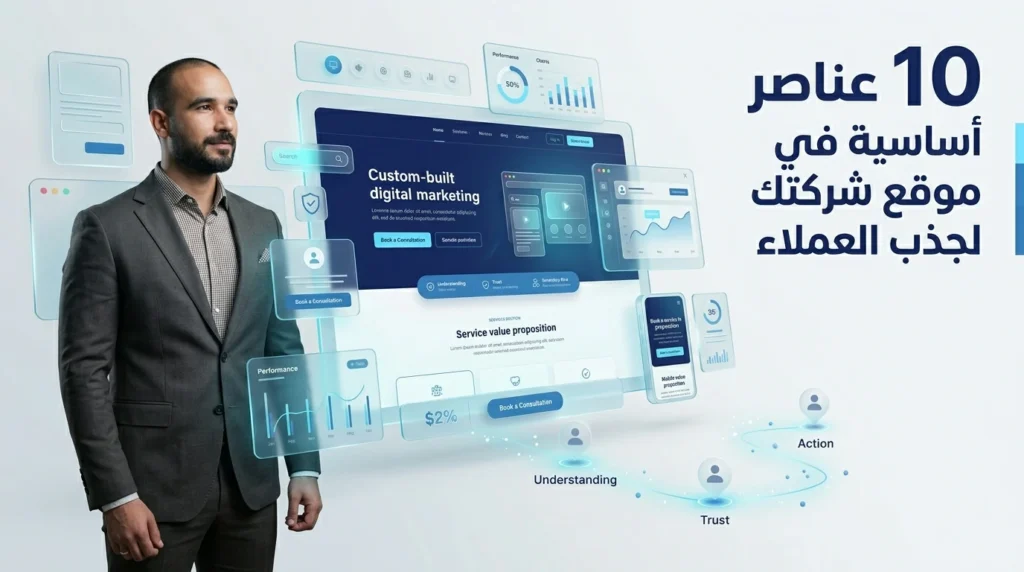 عناصر الموقع الناجح 10 عناصر أساسية في موقع شركتك لجذب العملاء