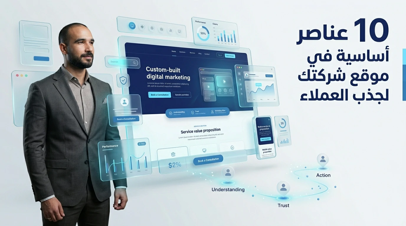 عناصر الموقع الناجح 10 عناصر أساسية في موقع شركتك لجذب العملاء
