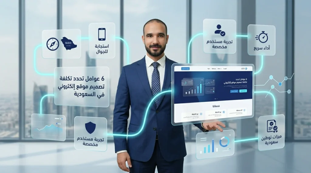 6 عوامل تحدد تكلفة تصميم موقع إلكتروني في السعودية
