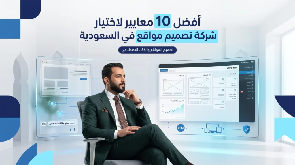 أفضل 10 معايير لاختيار شركة تصميم مواقع في السعودية