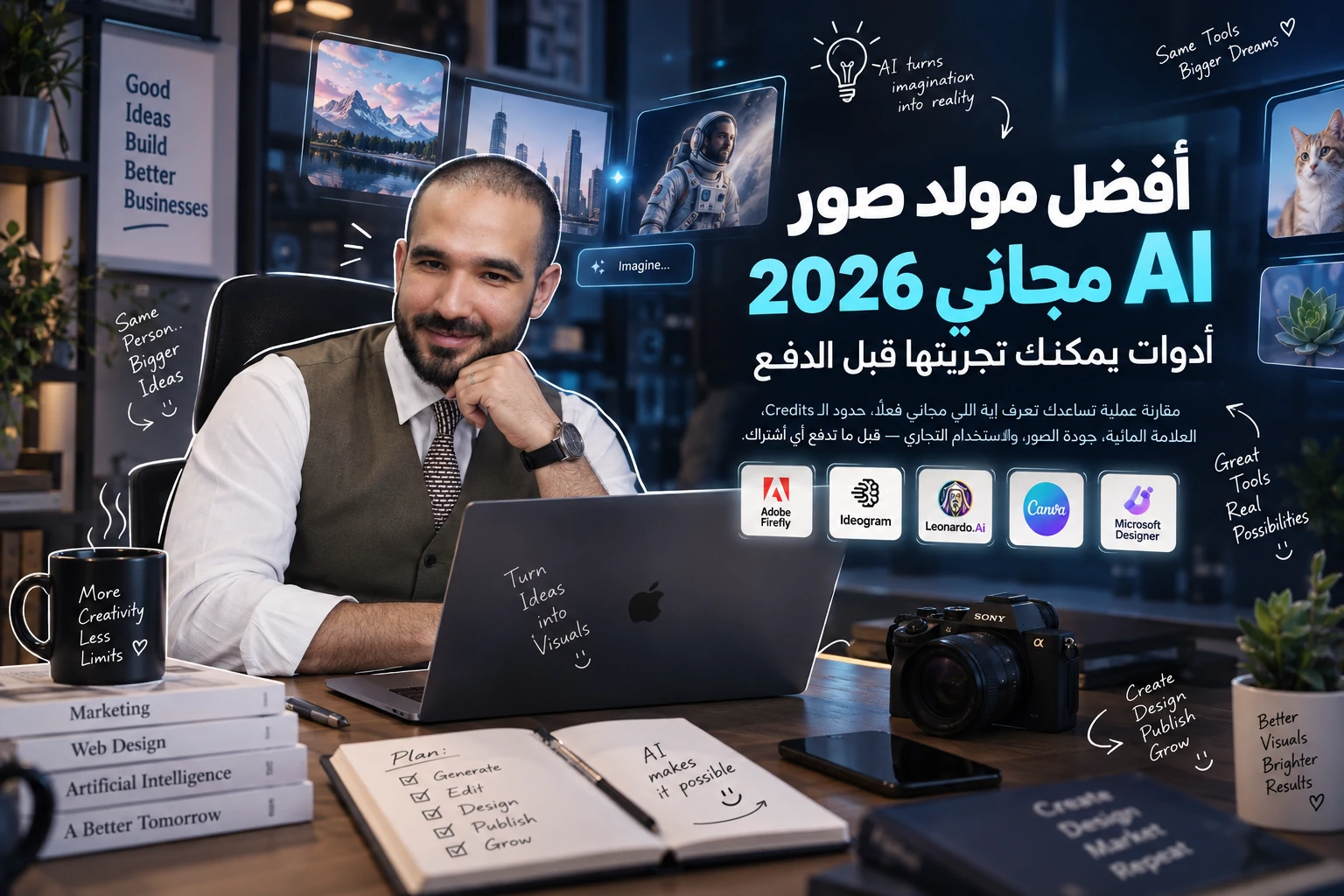 أفضل مولد صور AI مجاني 2026