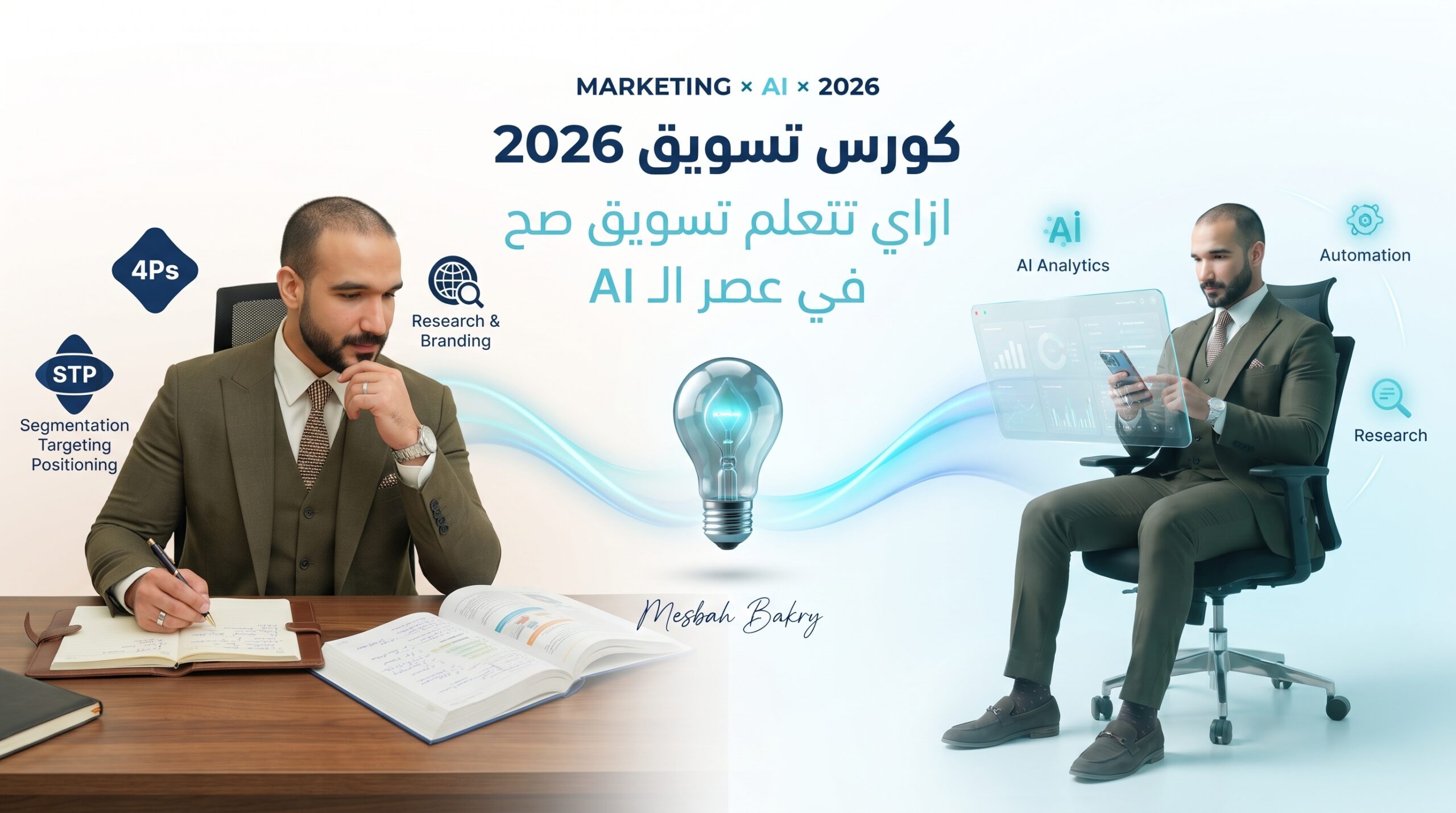 كورس تسويق 2026 ازاي تتعلم تسويق في عصر الـ AI